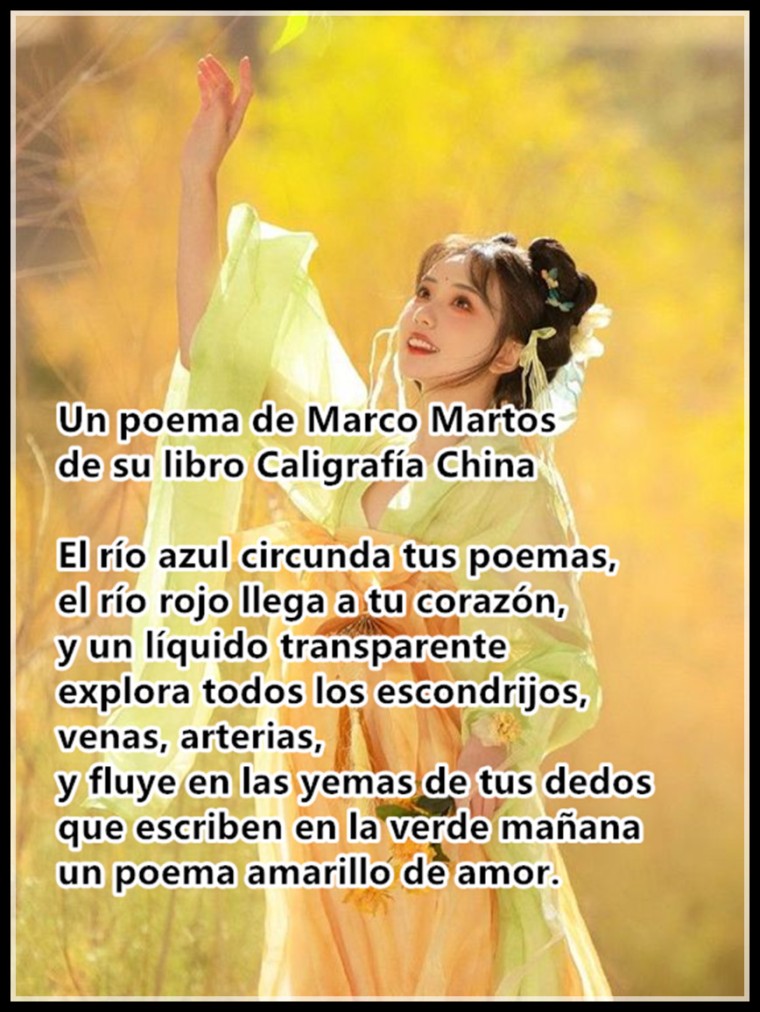 Del poemario  Caligrafía China  de Marco Martos